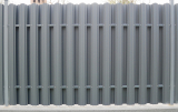 Stahlblech-Zaunelement Breite 200cm Höhe 125cm (doppelt)