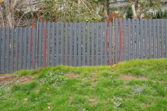 Außenpfosten -Set- 2400x60x40mm für Zaunelement MODERN